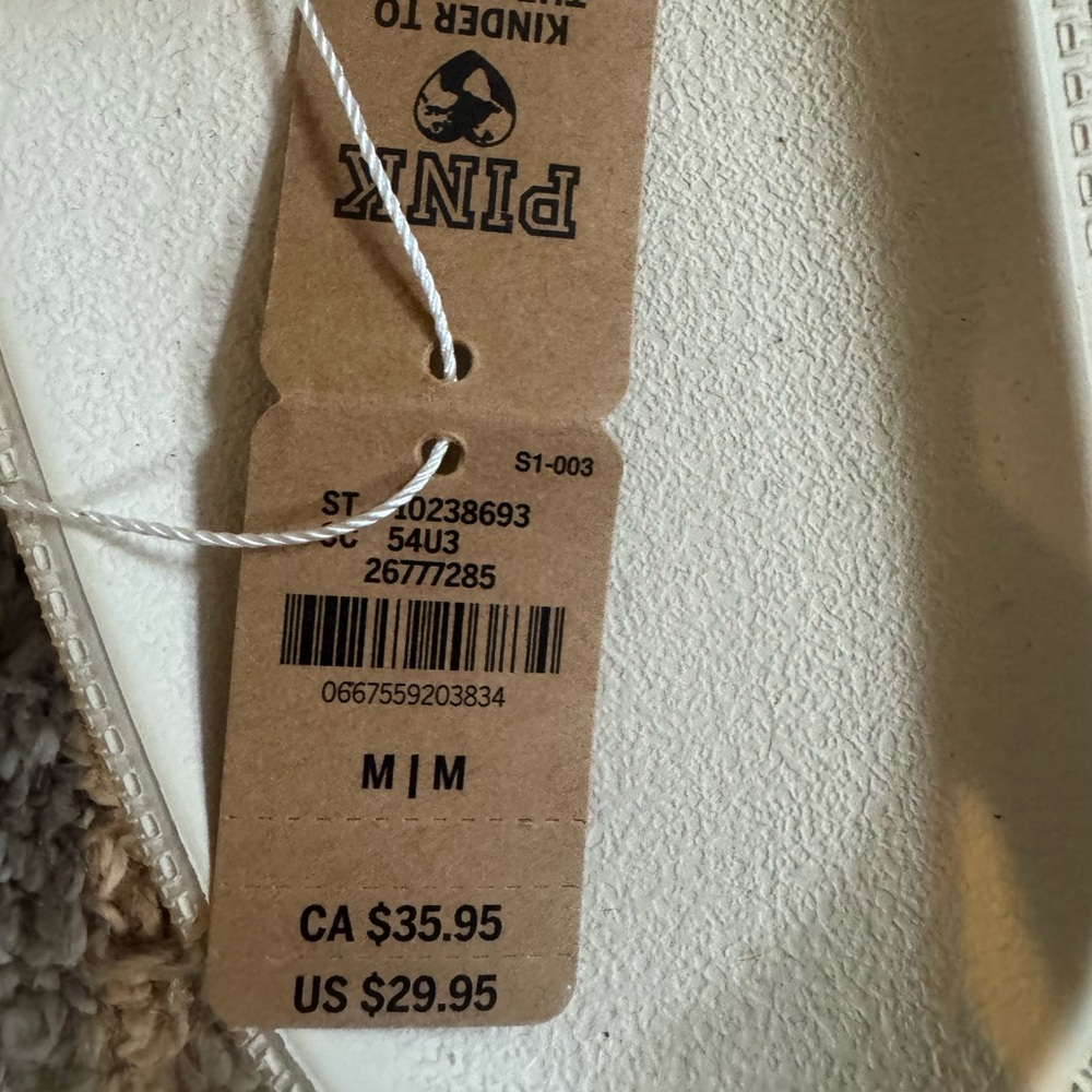 PINK Victoria's Secret Beige Slide Sandals - Picture 2 of 4